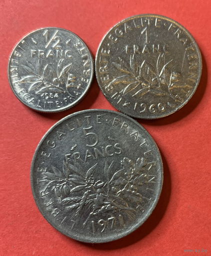 Франция, 3 монеты