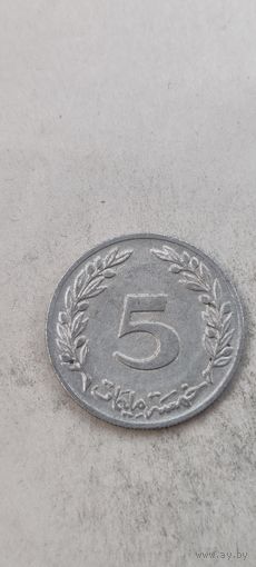 Тунис 5 милим 1960