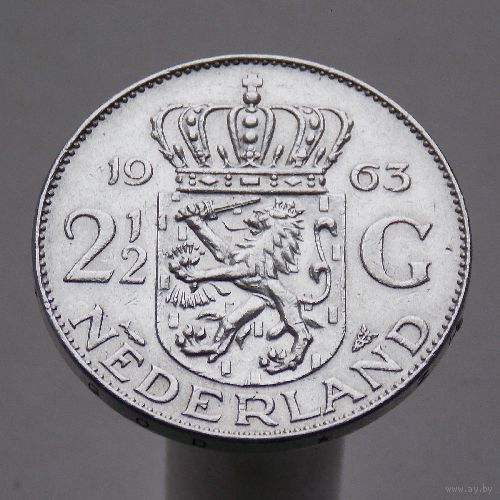 Нидерланды 2 1/2 гульдена 1963