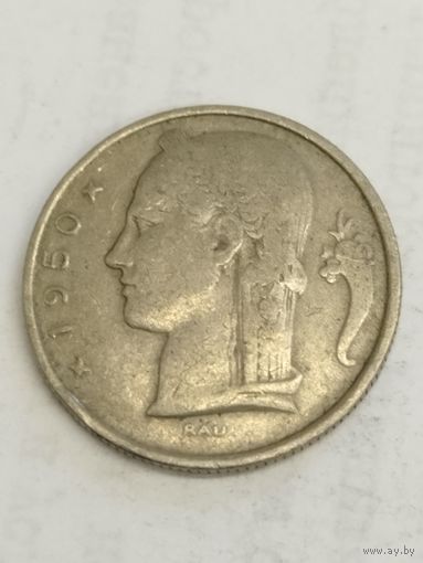 Бельгия 5 франков 1950
