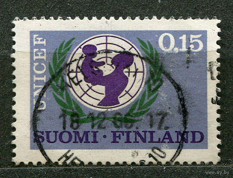 20 лет детскому фонду ООН UNICEF. Финляндия. 1966. Полная серия 1 марки
