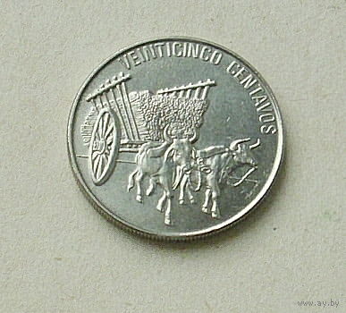 Доминикана. 25 сентаво 1991 года. 34-я.
