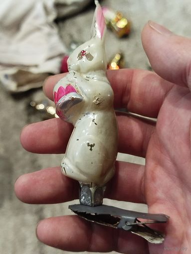 Зайка с барабаном,под реставрацию барабана,с рубля