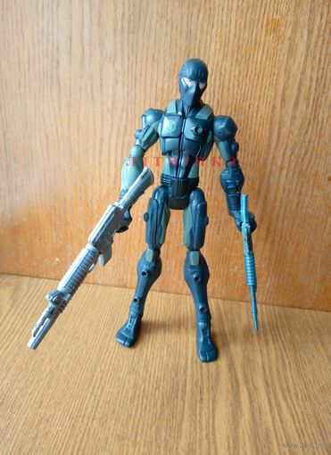 Подвижная экшен-фигурка солдатик Змеиные Глаза. Джо-солдат: Сигма 6 (Action Figure Snake Eyes G.I.Joe: SIGMA 6, спецназ), Z HASBRO. Высота - 22см. (возможен обмен)
