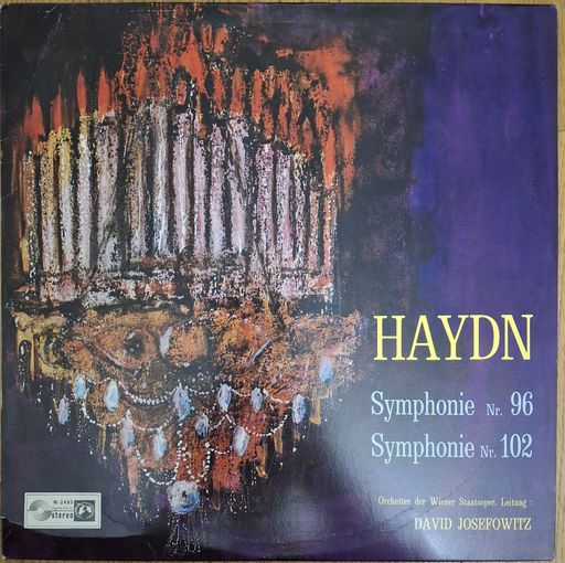 Haydn, Orchester Der Wiener Staatsoper, David Josefowitz – Symphonie Nr. 96 In D-dur, Symphonie Nr. 102 In B-dur