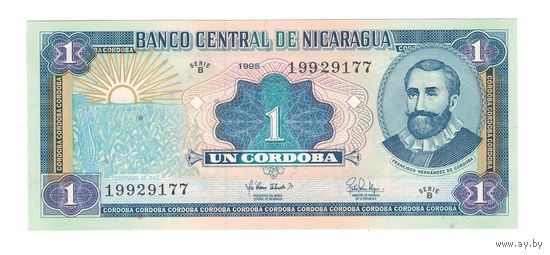 Никарагуа 1 кордоба 1995 года. Тип Р-179. Состояние UNC!