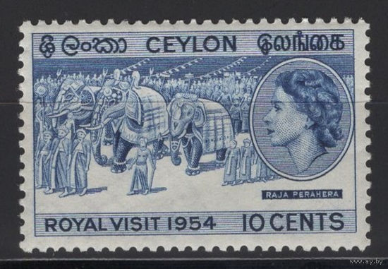 Цейлон 1954 ** Королевский визит, Британские колонии