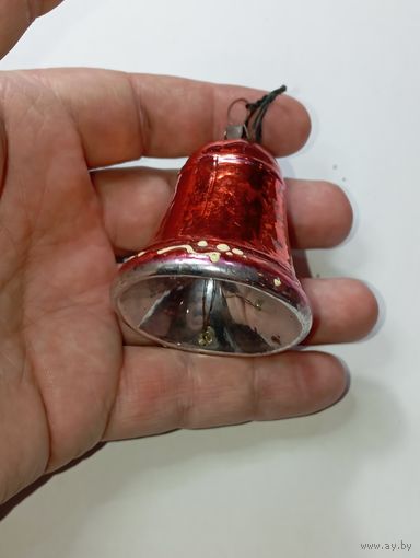 Ёлочная игрушка - Колокольчик . СССР