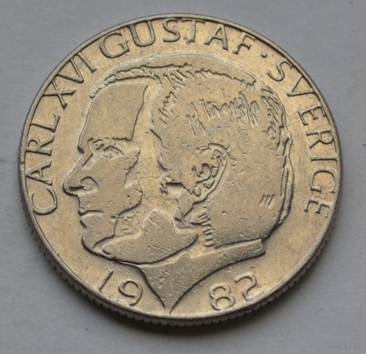 Швеция, 1 крона 1982 г.