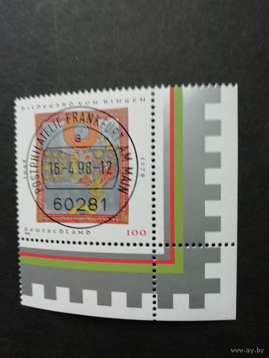 Германия. 1998 Марка "900 лет со дня рождения Хильдегарда фон Бингена" (гашеная с клеем) Mi.1981 каталог 1.00 евро