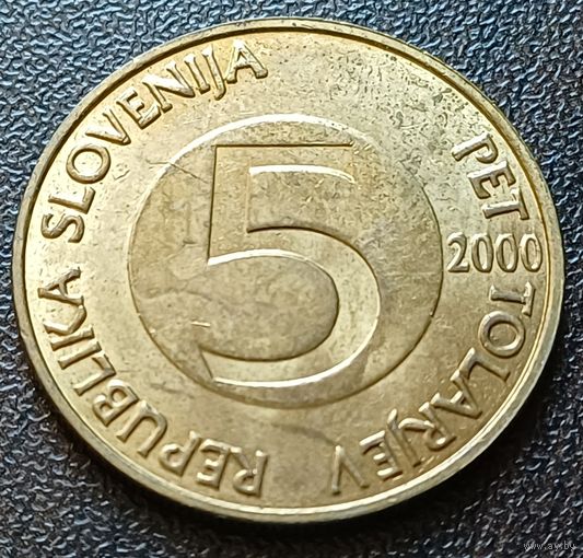 Словения 5 толаров, 2000    ( 2-7-5 )
