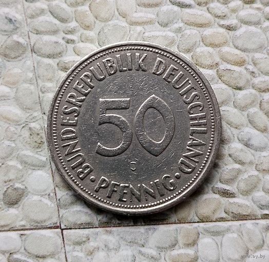 50 пфеннигов 1969(J) года Германия. Федеративная Республика. Достойный сохран!