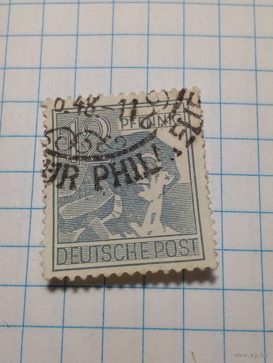 Марка Германия 1945 год