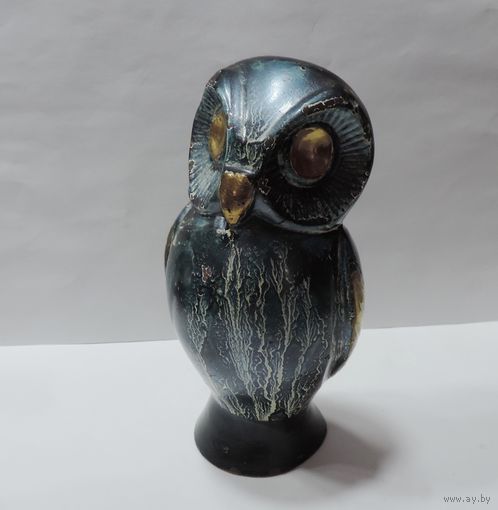 Статуэтка "Сова" 70-е годы Европа. Латунь. Высота 14.5 см.