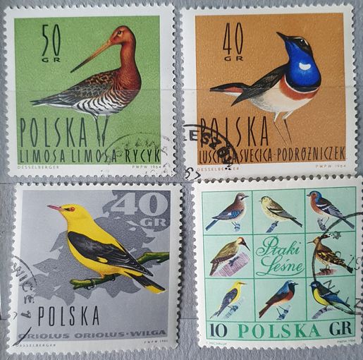 Польша птицы 4шт