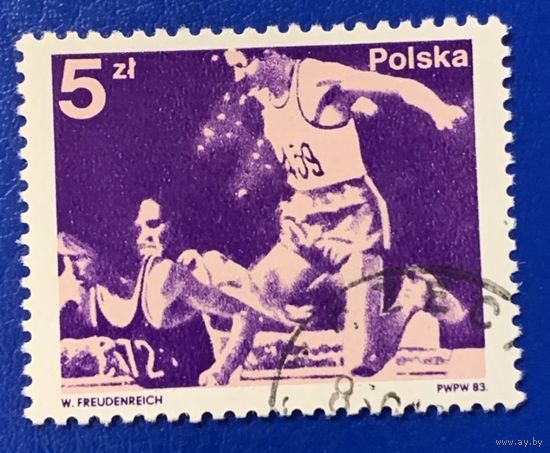 1983 Польша спорт бег золотая медаль олимпиада Москва 80