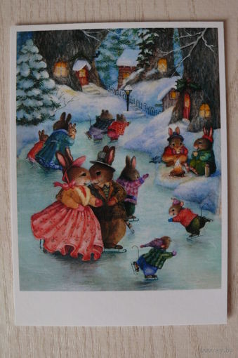 Сьюзан Вилер, Susan Wheeler; Зайчики; чистая (зима, коньки).