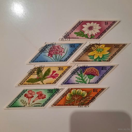 Монголия 1975. Флора. Полная серия