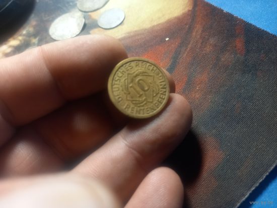 10 пфеннигов 1924 г. А Германия