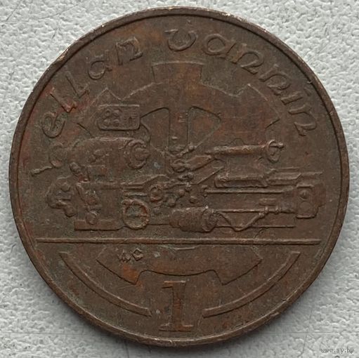 Остров Мэн 1 пенни 1988 г.