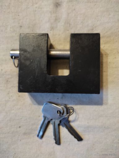 Замок навесной (2), гаражный, противовзломный, 3 ключа. См. описание.