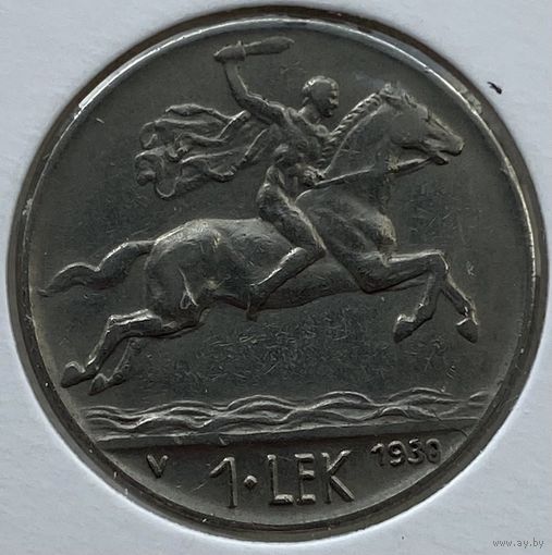 Албания 1 лек 1930 г. В холдере