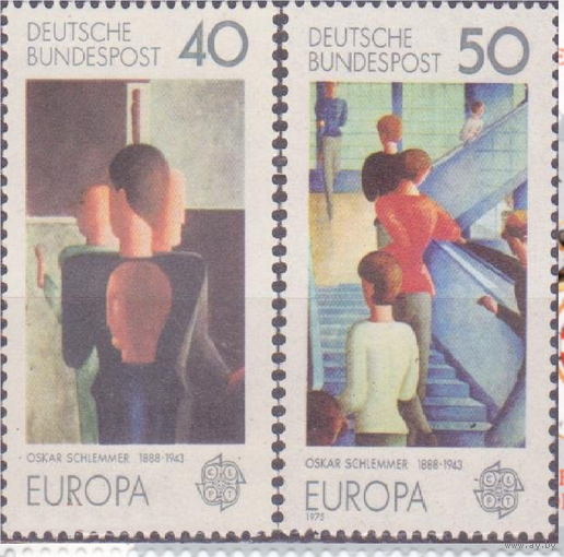 Германия ФРГ 1975 Michel 840 - 841  MNН Живопись Искусство Европа СЕРТ СЕПТ  \\7