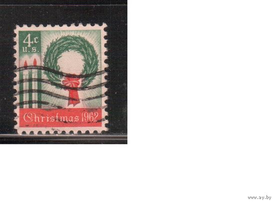 США-1962, (Мих.834) , гаш. , Рождество(одиночка),