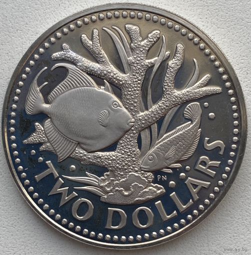 Барбадос 2 доллара 1973 г.