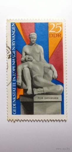 ГДР 1969. Памятник в Ривангене, Копенгаген