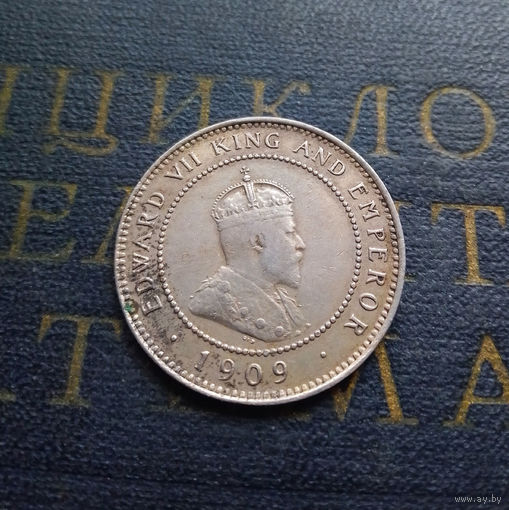 1/2 пенни 1909 Ямайка #017-A01 XF