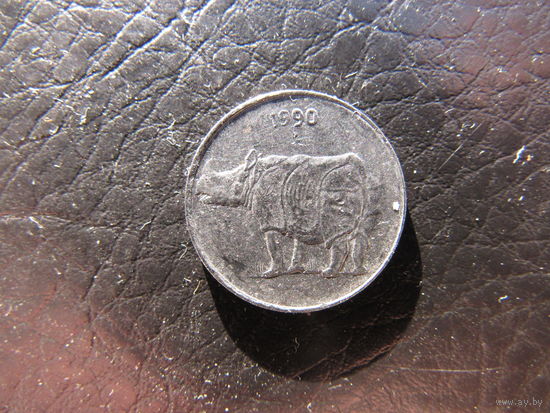 Индия. 25 пайс. 1990. С 20 копеек. Распродажа коллекции. Смотрите другие лоты.