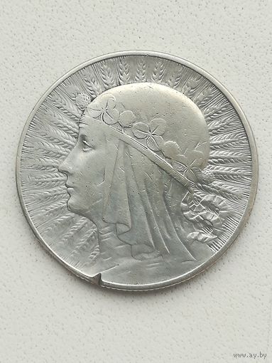 Монета 5 злотых 1934 года.