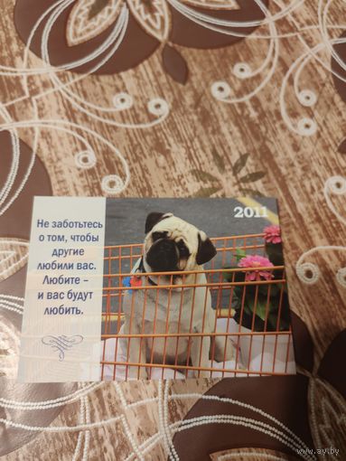 Календарик,животные,2011