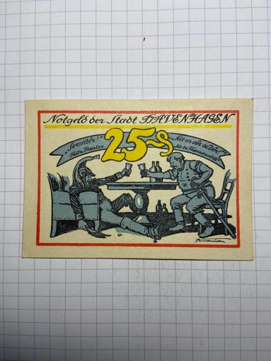 Нотгельд 25 пфеннигов Германия -3012