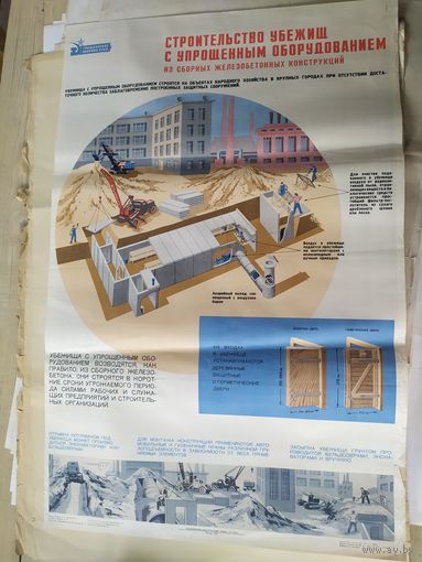 "Гражданская оборона"Плакат СССР\д