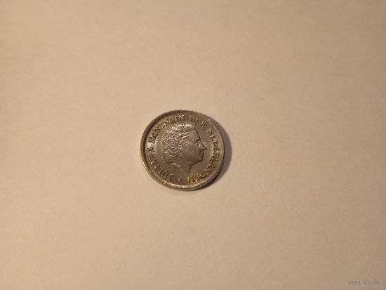Нидерланды 10 центов 1964г