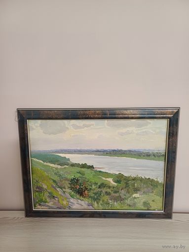 Крохалев П. Теплый пасмурный день на реке,1957г