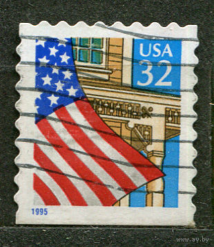 Государственный флаг. США. 1995. Полная серия 1 марка