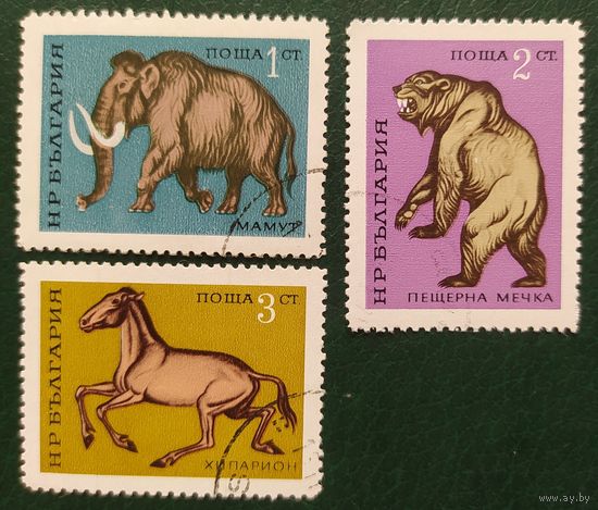 Болгария 1971 древние животные, 3 из 6.