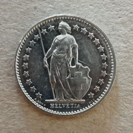 Швейцария 1/2 франка 1979 г., KM# 23a ю