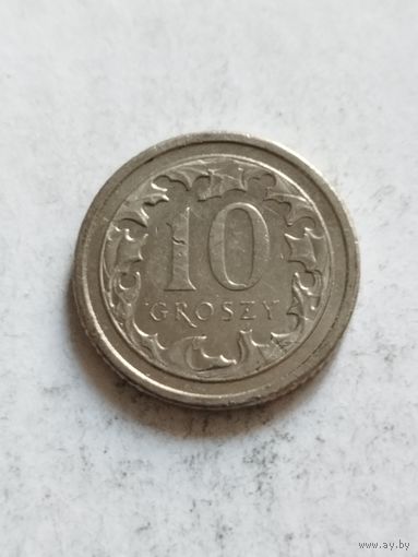 Польша 10 грошей 2012