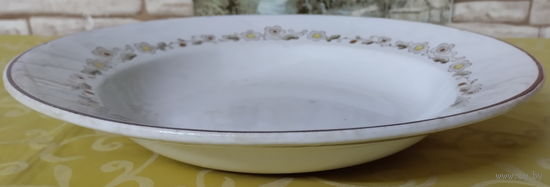 Тарелка суповая-7 СССР. Будянский фаянсовый завод - Серп и Молот (Буды), 1957-1965 гг