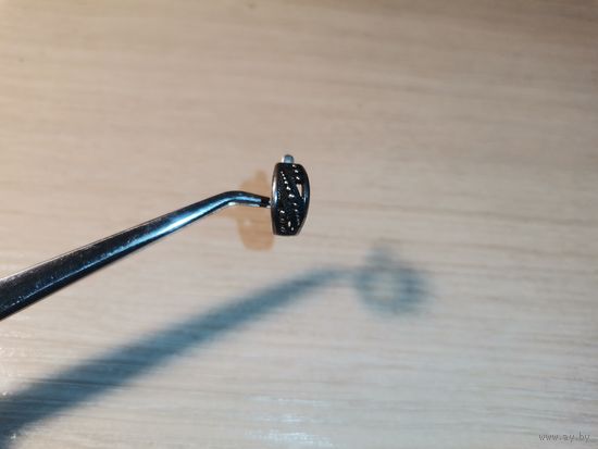 Серьга одиночка, 3 клейма, застёжка рабочая.