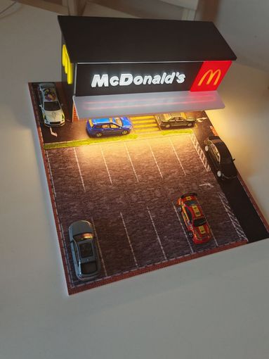Диарама McDonald's для моделей 1/64