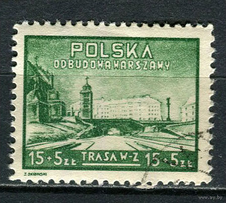 Польша - 1948 - Восстановление Варшавы - [Mi. 502] - полная серия - 1 марка. Гашеная.  (Лот 19JR)-T3P19