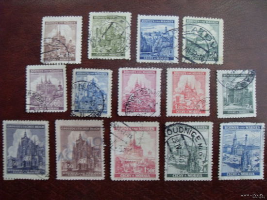 Рейх. Богемия и Моравия 1939/1942, 1944 BM 30, 31, 32, 28, 29, 41, 56, 33, 25, 26, 27, 40, 140, 141