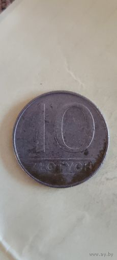 Польша 10 злотых 1987