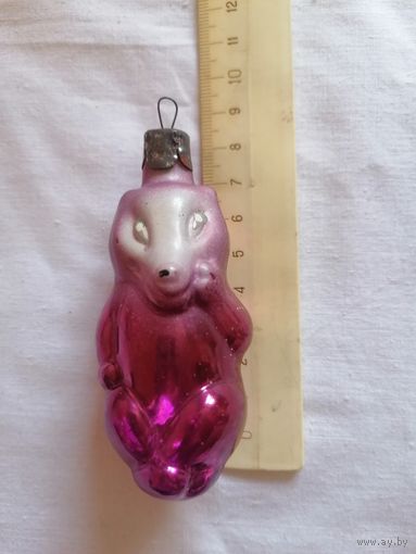 Ёлочная игрушка ЛИСИЧКА СССР 0040