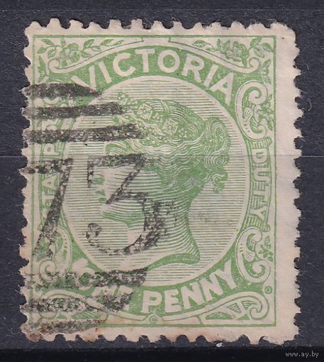 103.Aust. Великобритания. Австралийские штаты. Виктория. Стандарт. 1885 г. 1p. Mi.#91a.